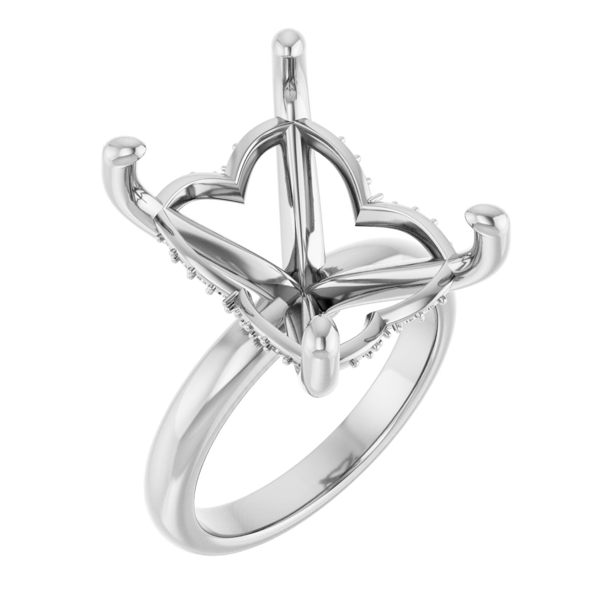 Hidden Halo-Style Engagement Ring