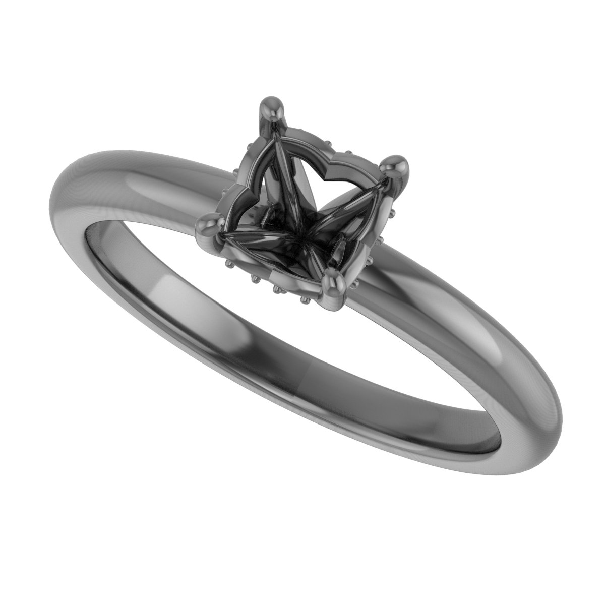 8x5 mm Pear Engagement Ring Mounting view 5