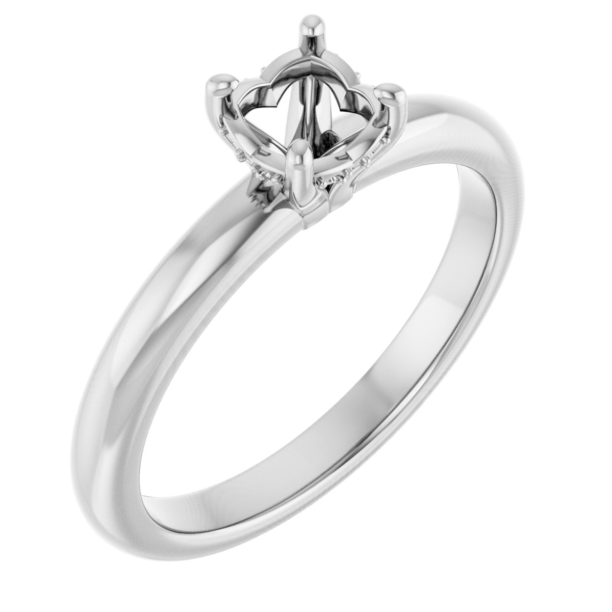 Hidden Halo-Style Engagement Ring