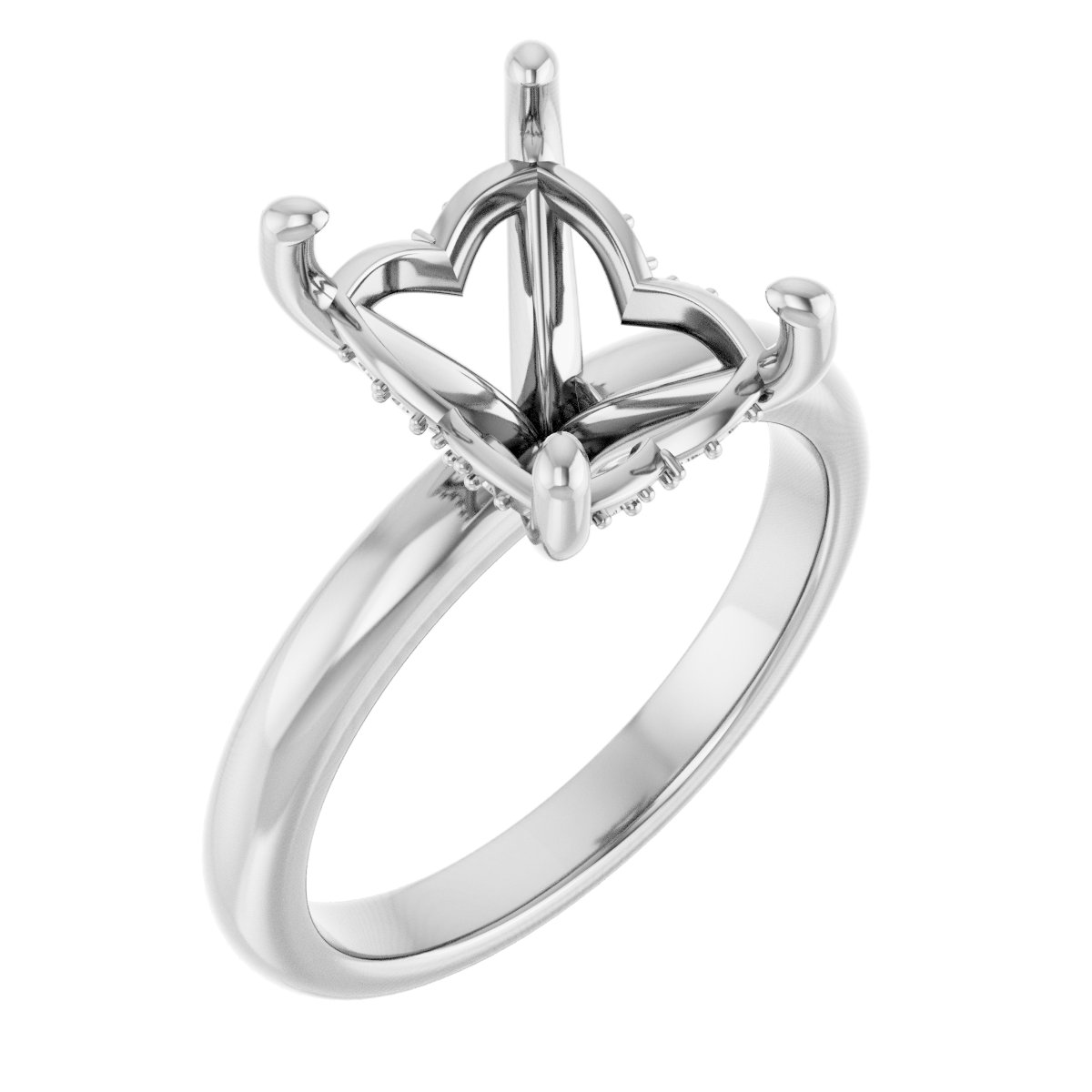 Hidden Halo-Style Engagement Ring