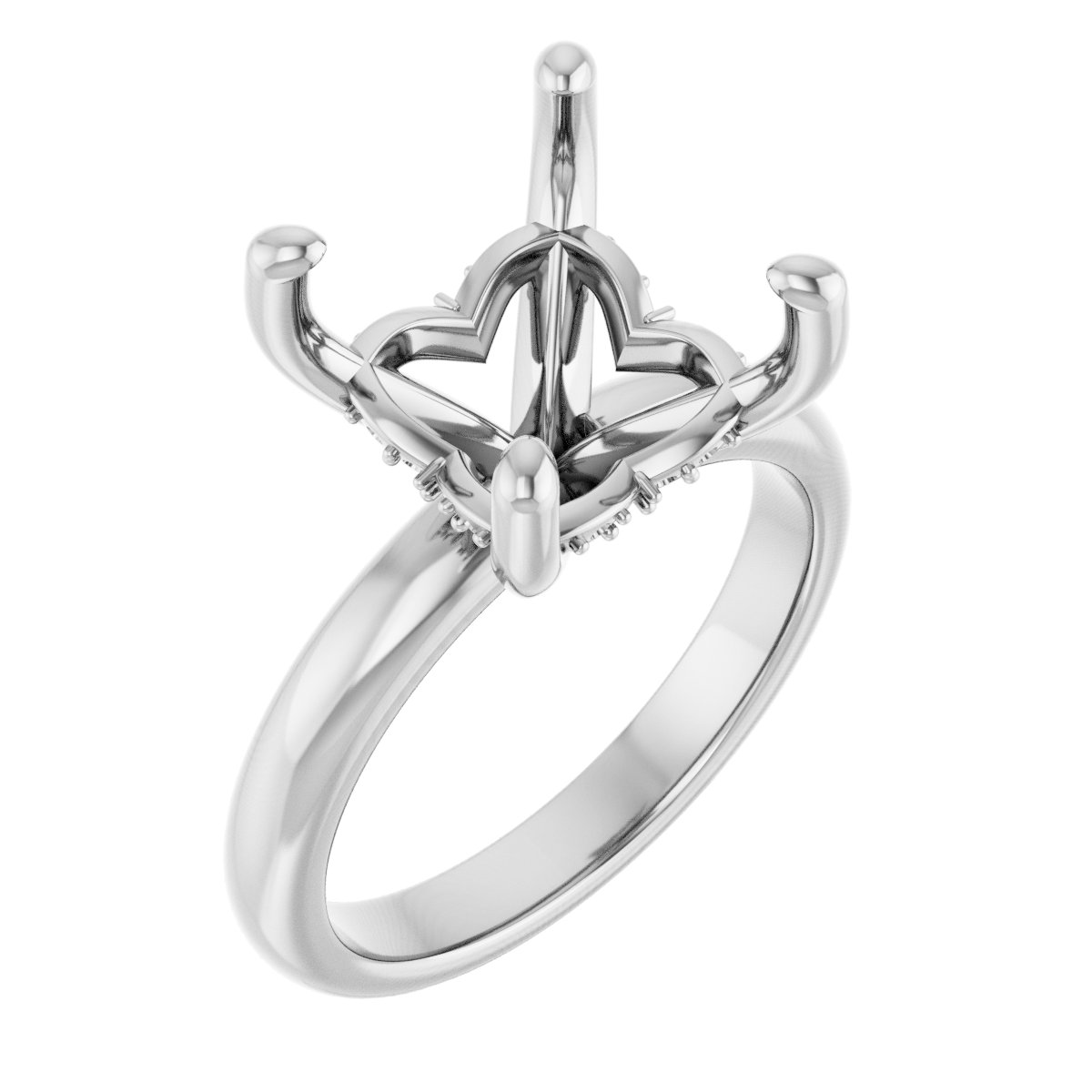 Hidden Halo-Style Engagement Ring