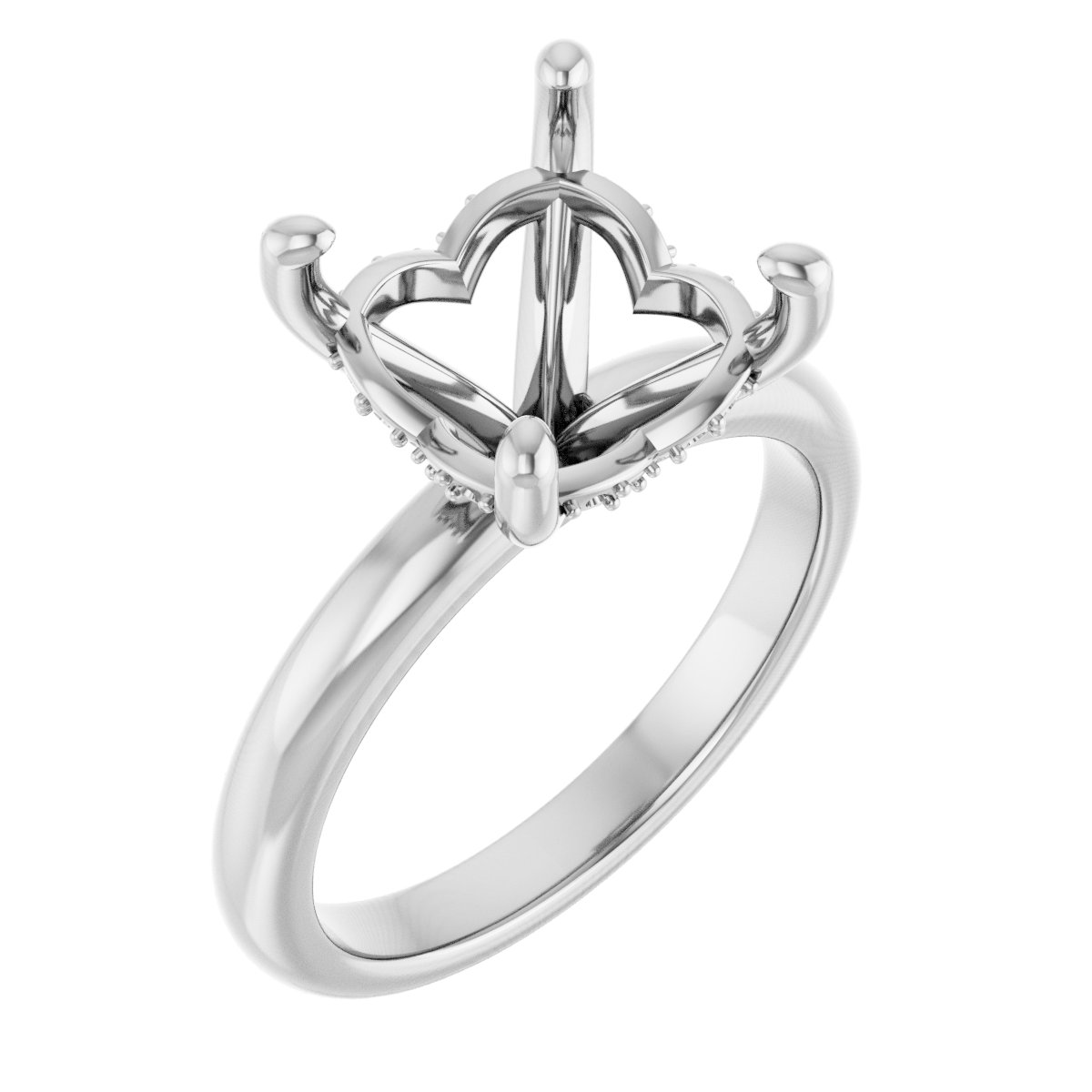 Hidden Halo-Style Engagement Ring