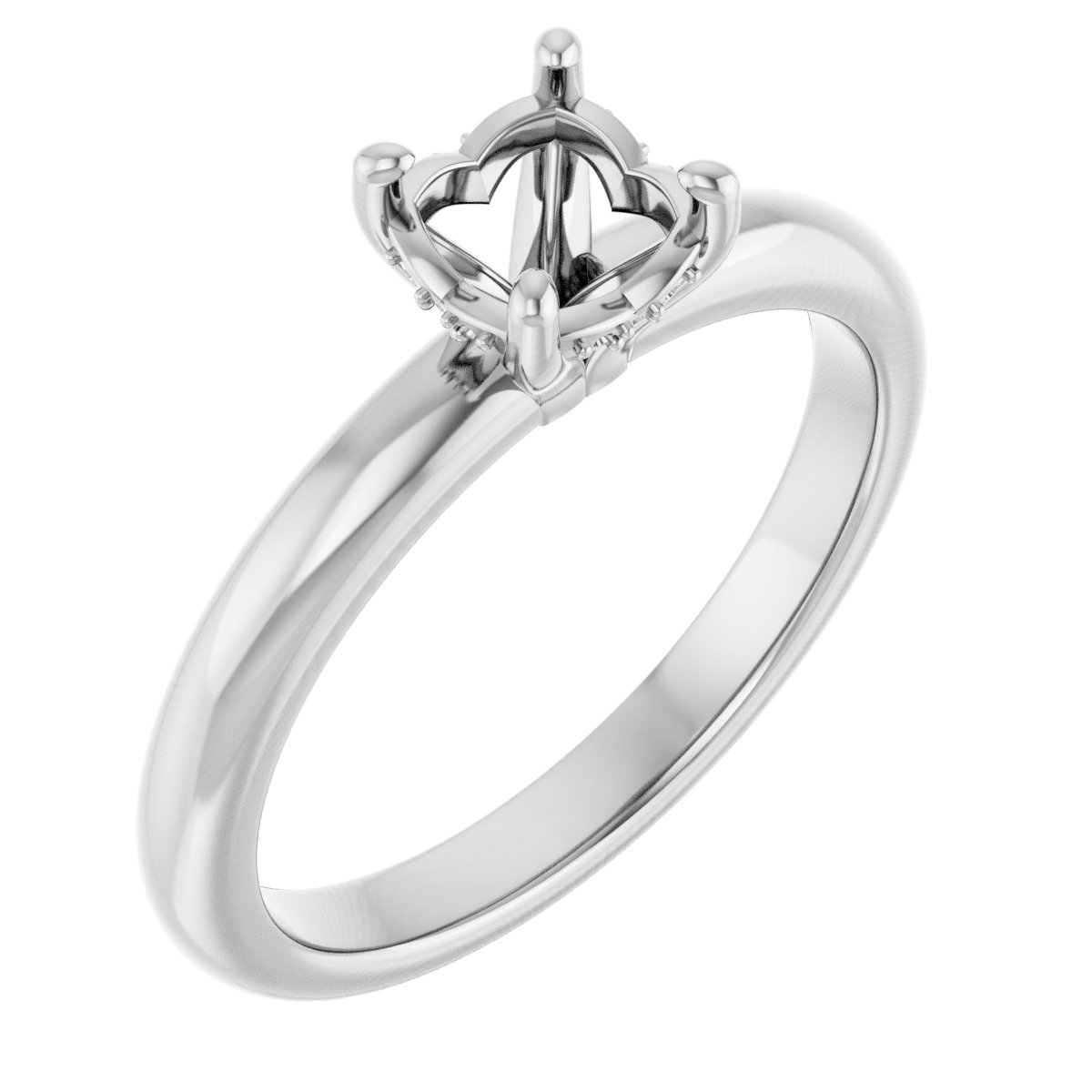 Hidden Halo-Style Engagement Ring