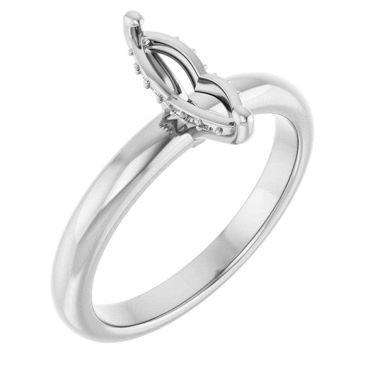 Hidden Halo-Style Engagement Ring