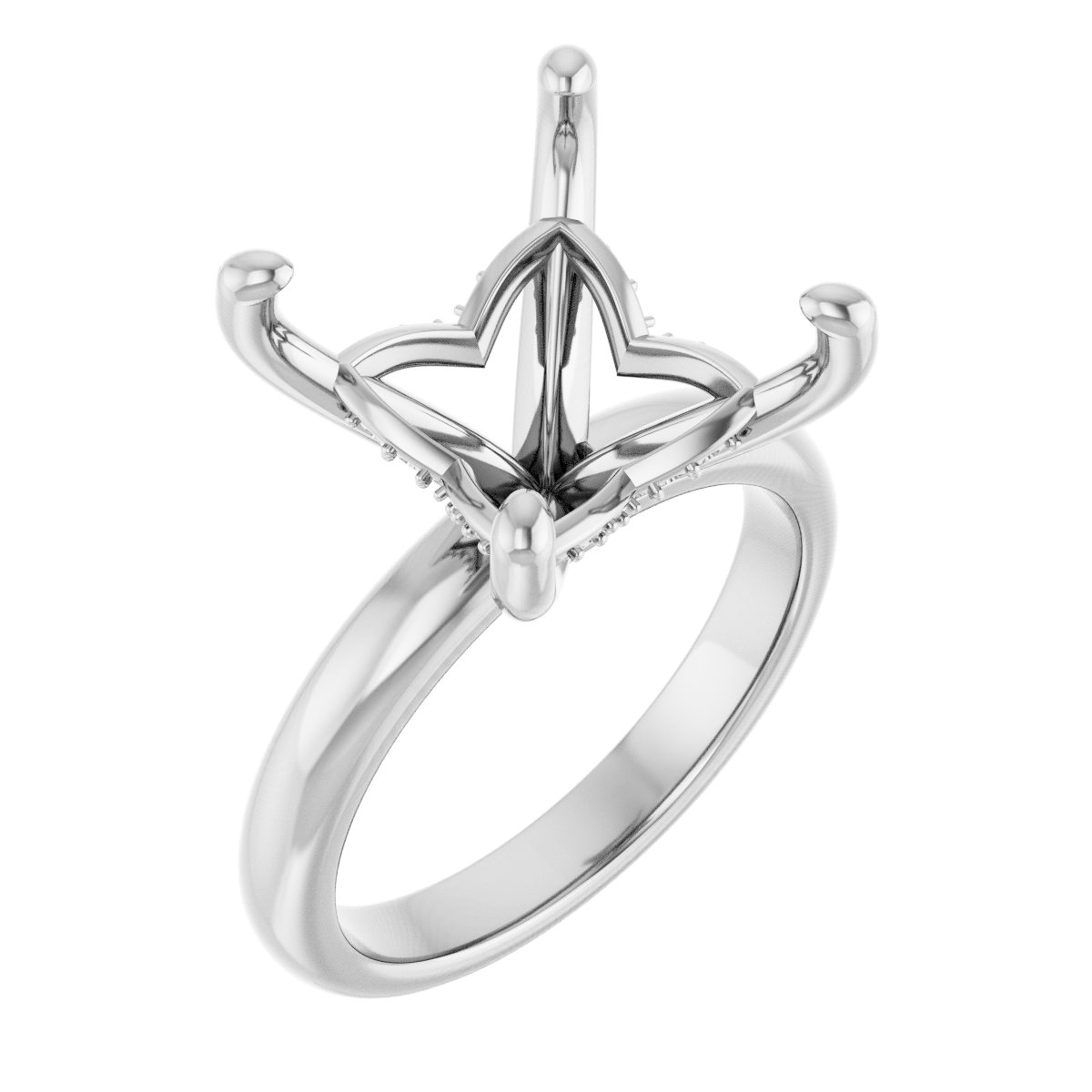 Hidden Halo-Style Engagement Ring