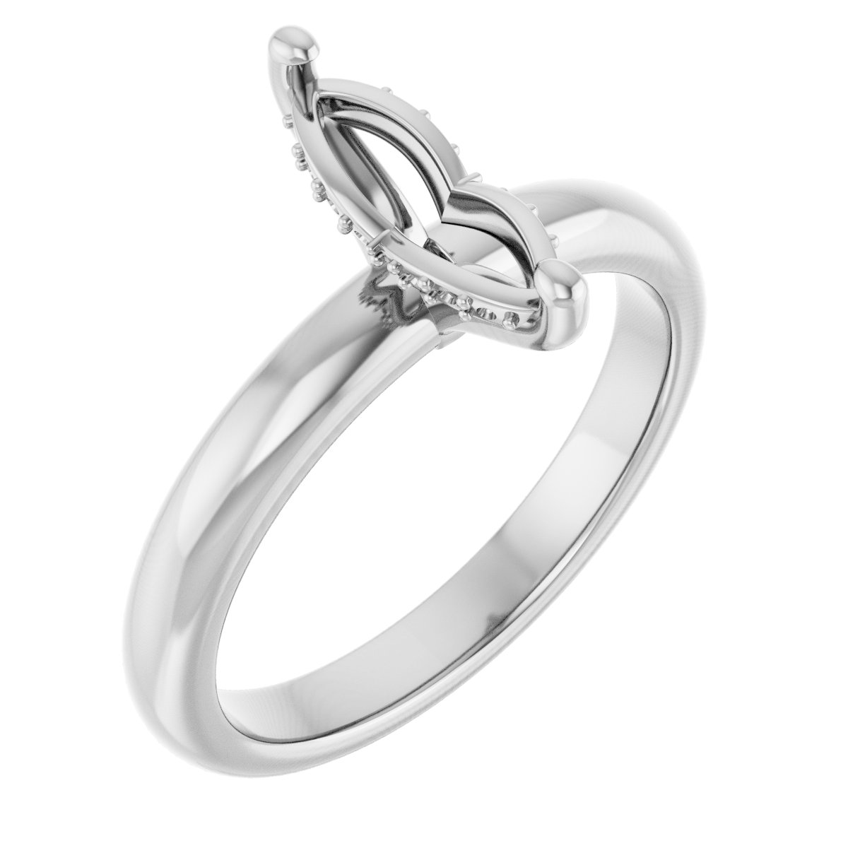 Hidden Halo-Style Engagement Ring
