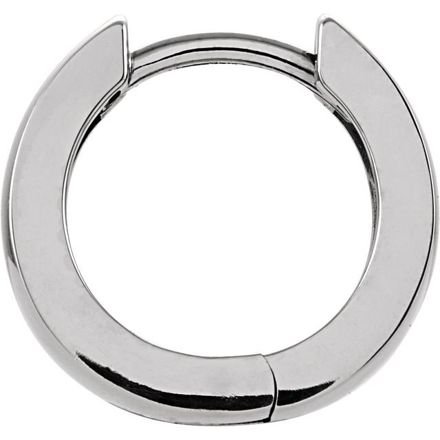 Platinum 14 mm Hinged Earring