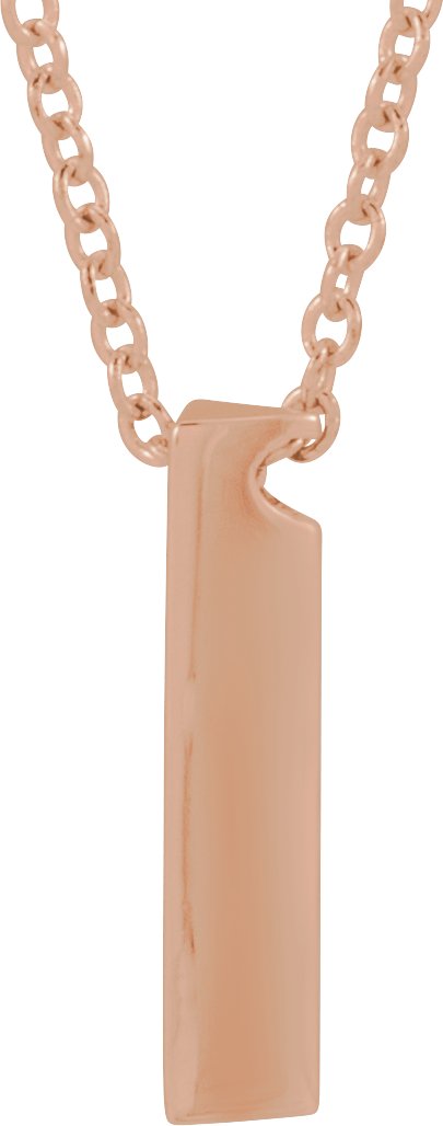 Engravable Bar Necklace or Pendant