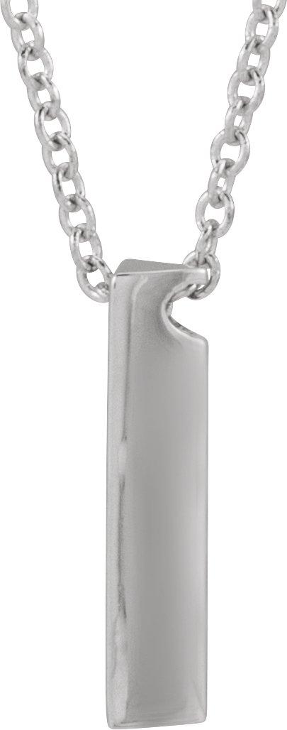 Engravable Bar Necklace or Pendant