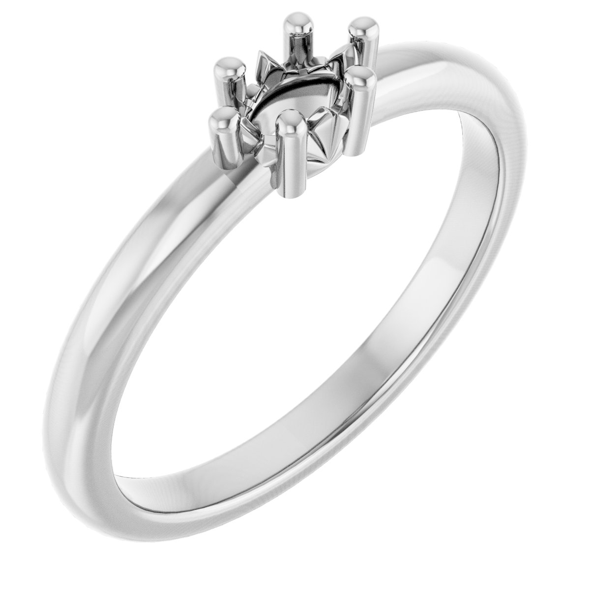 14K White 5x3 mm Marquise Ring Mounting
