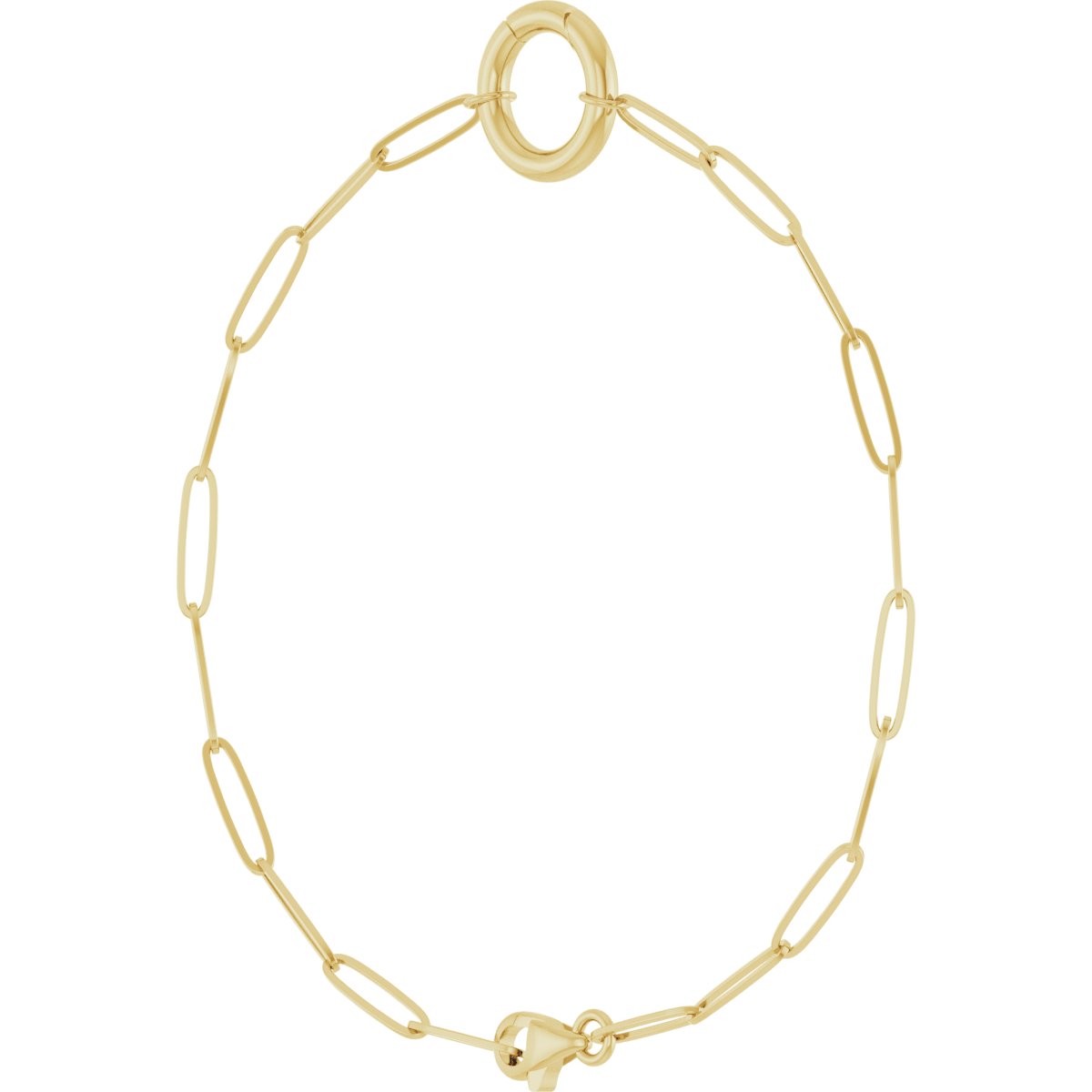 14K Yellow Gold Charm 7 Bracelet