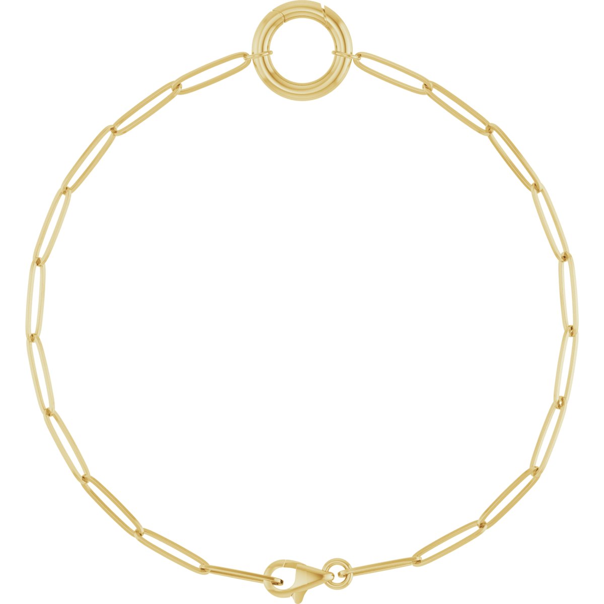 14K Yellow Gold Charm 7 Bracelet