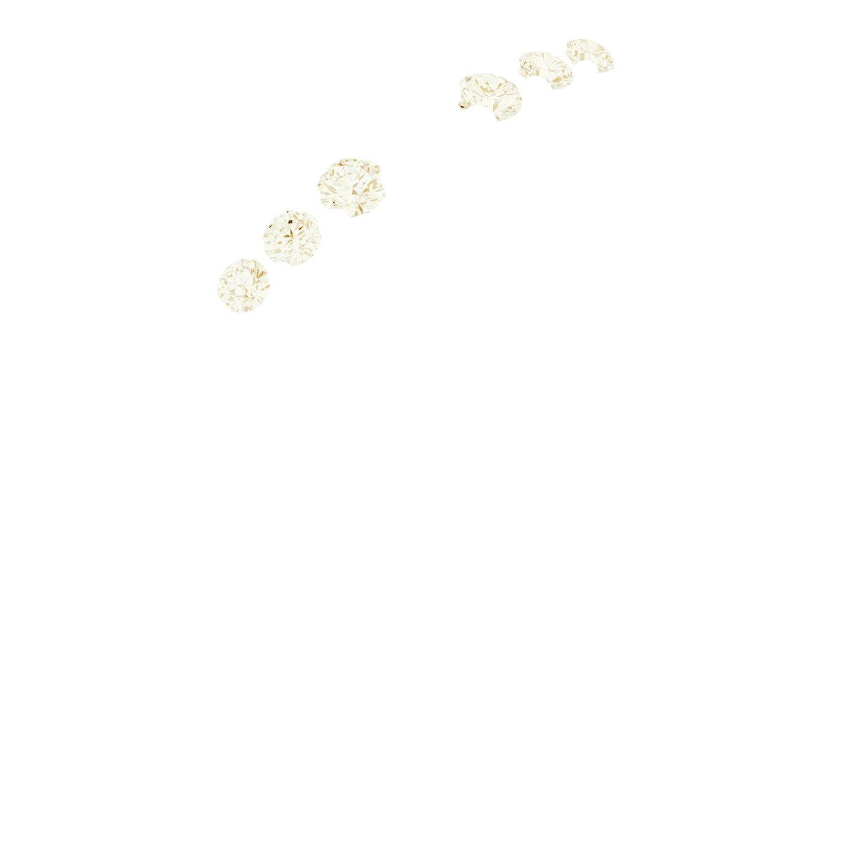 14K Yellow 2 mm Round 1-Stone .06 CT Natural Diamond Semi-Set Stackable Family Ring 
