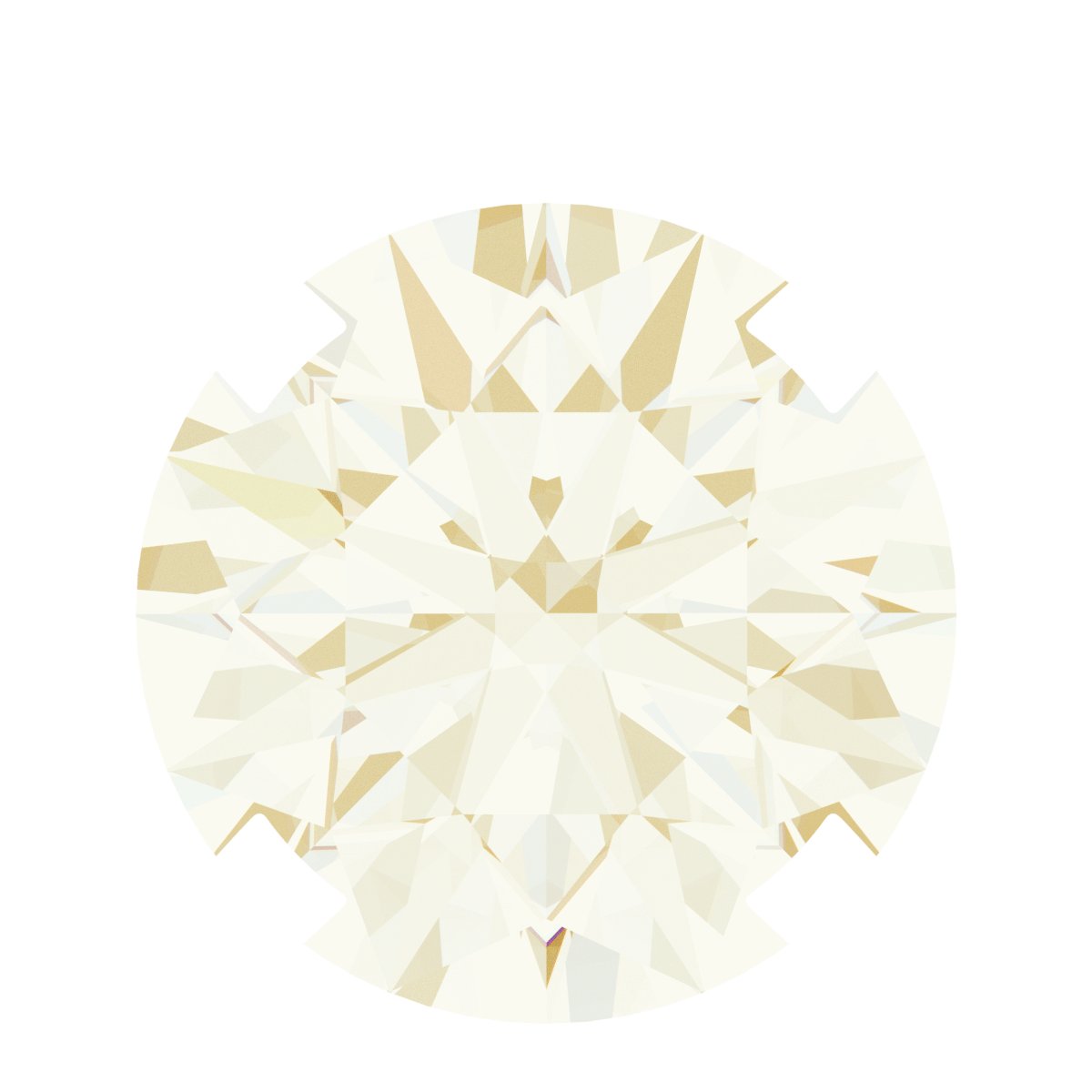 Round 4-Prong Pre-Notched Low Necklace Center