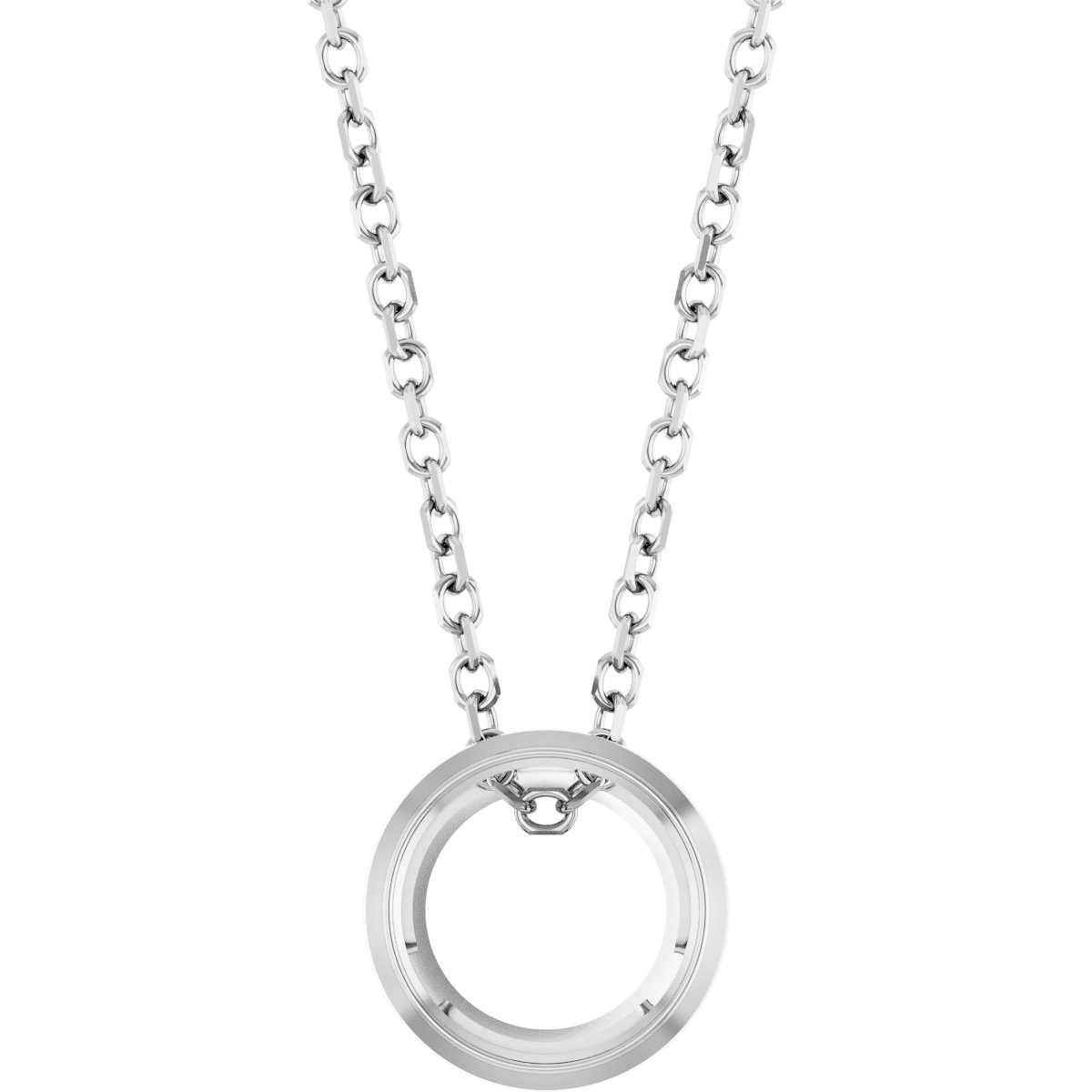 Solitaire Bezel-Set Necklace