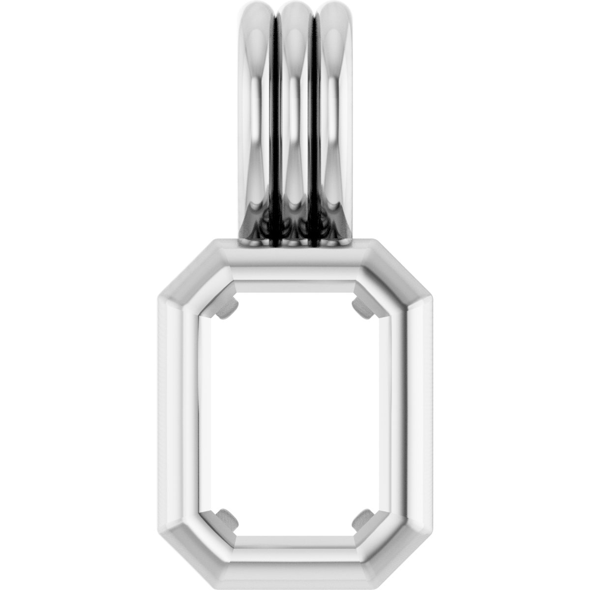 Back-Set Solitaire Necklace or Pendant
