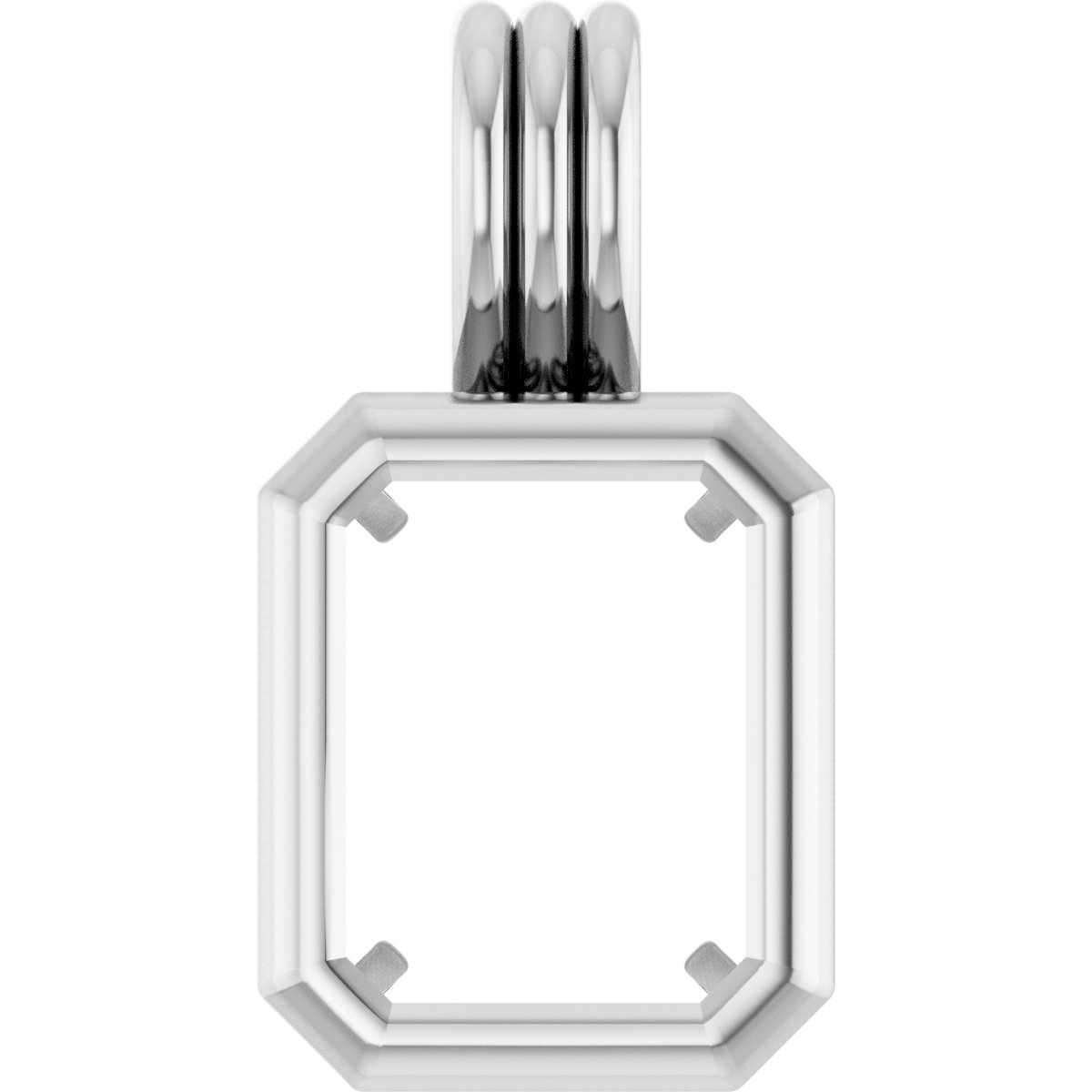 Back-Set Solitaire Necklace or Pendant