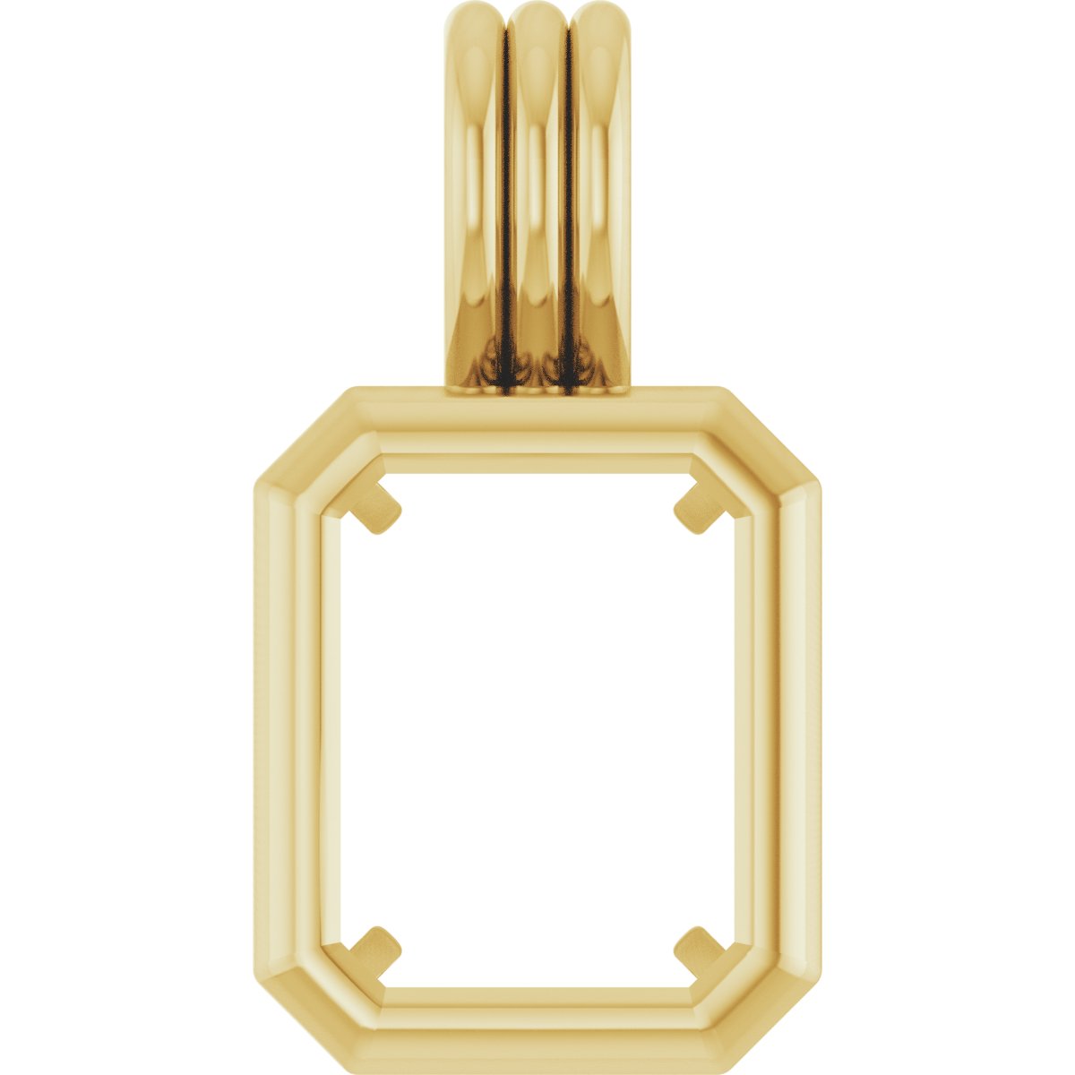Back-Set Solitaire Necklace or Pendant