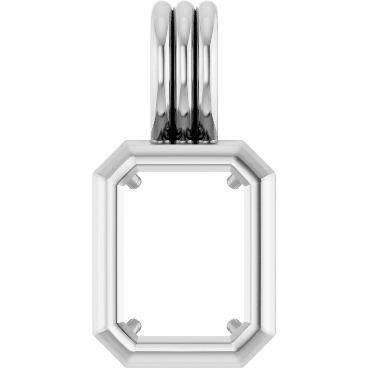 Back-Set Solitaire Necklace or Pendant