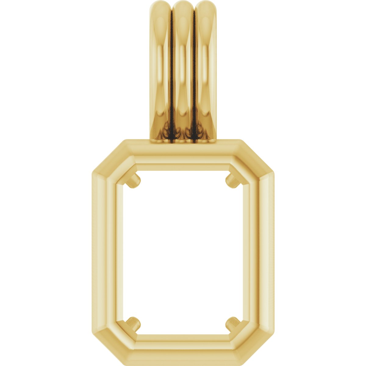 Back-Set Solitaire Necklace or Pendant