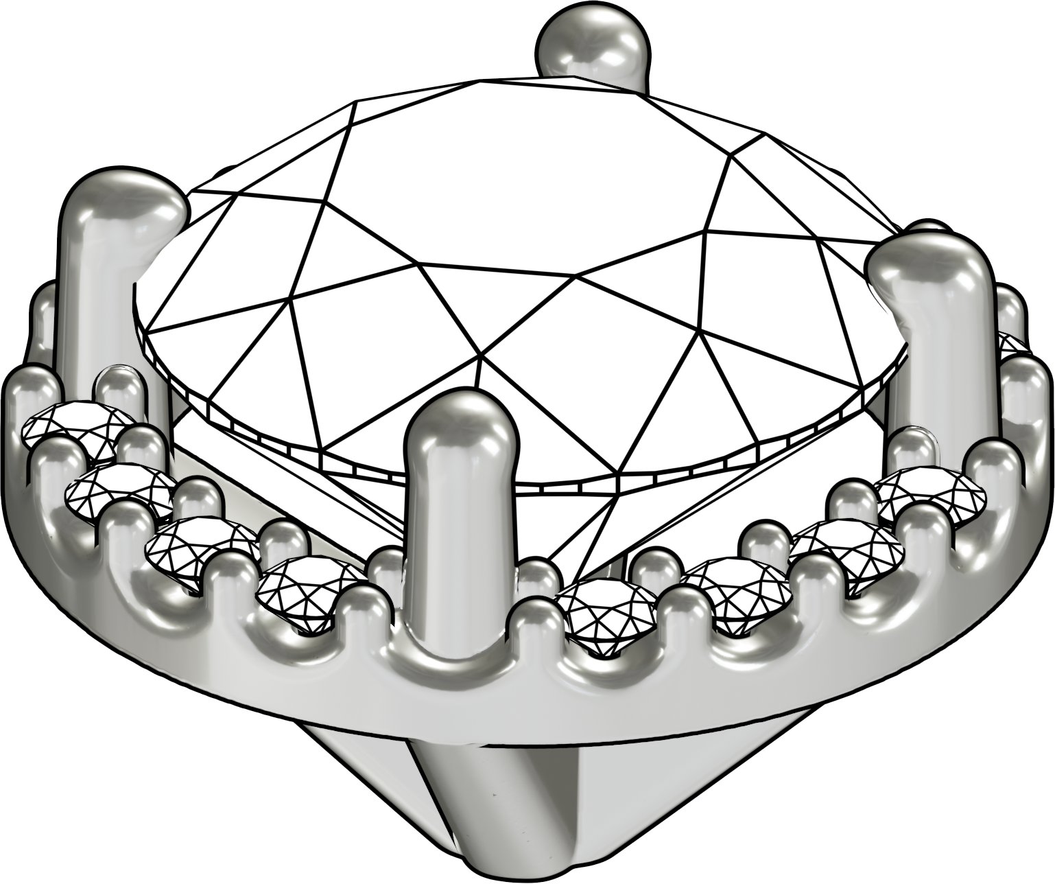 Halo-Style Setting