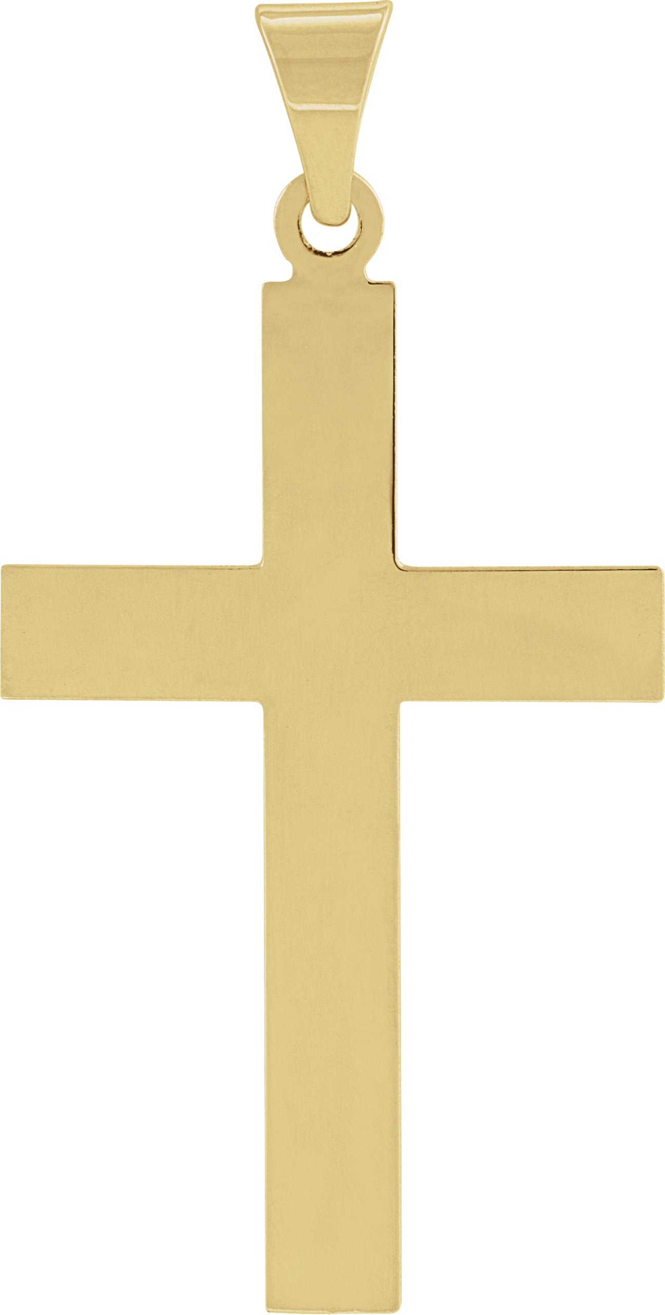 14K Yellow 28 x 18 mm Cross Pendant