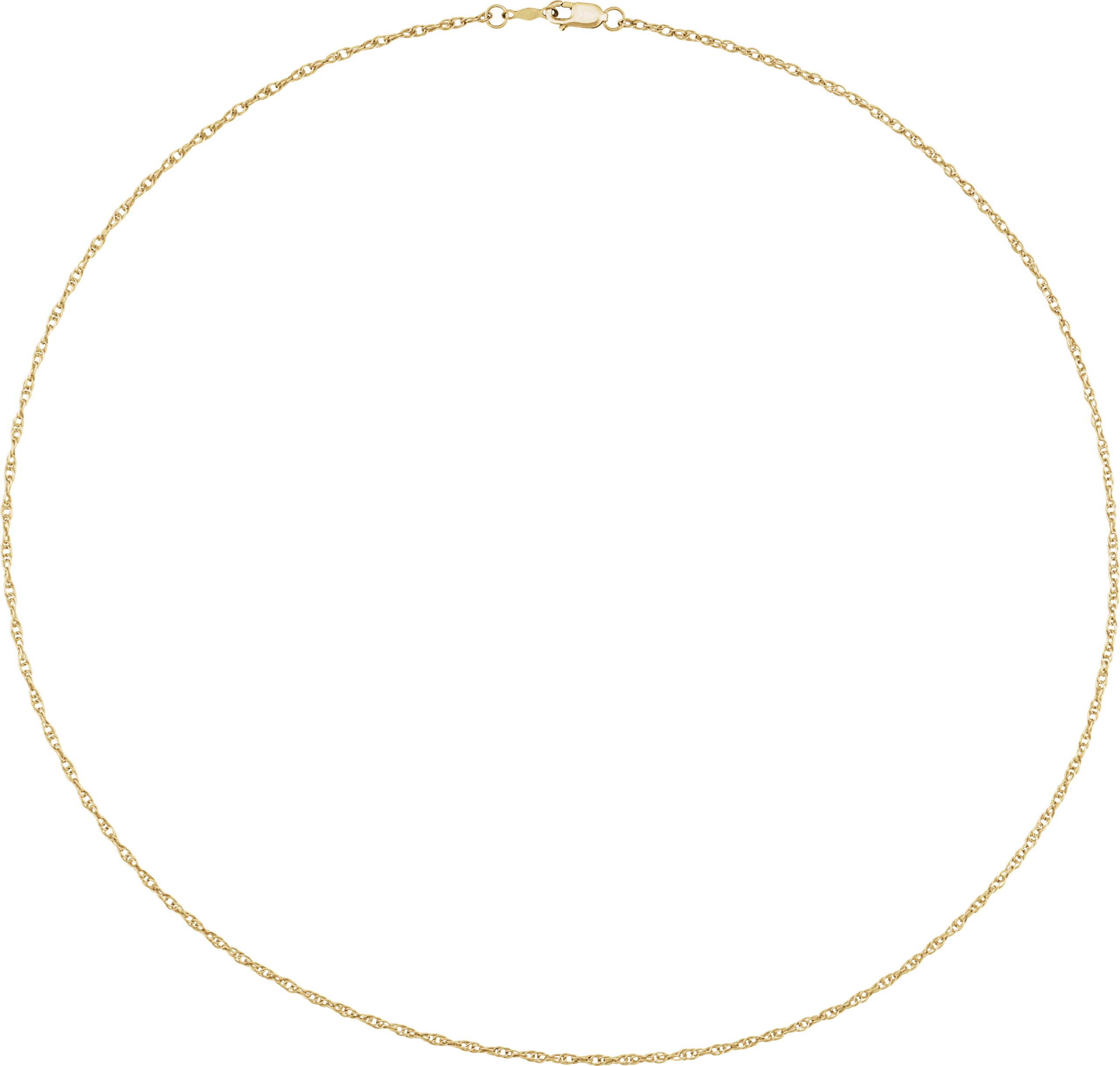 18K Yellow 1.5 mm Rope 18