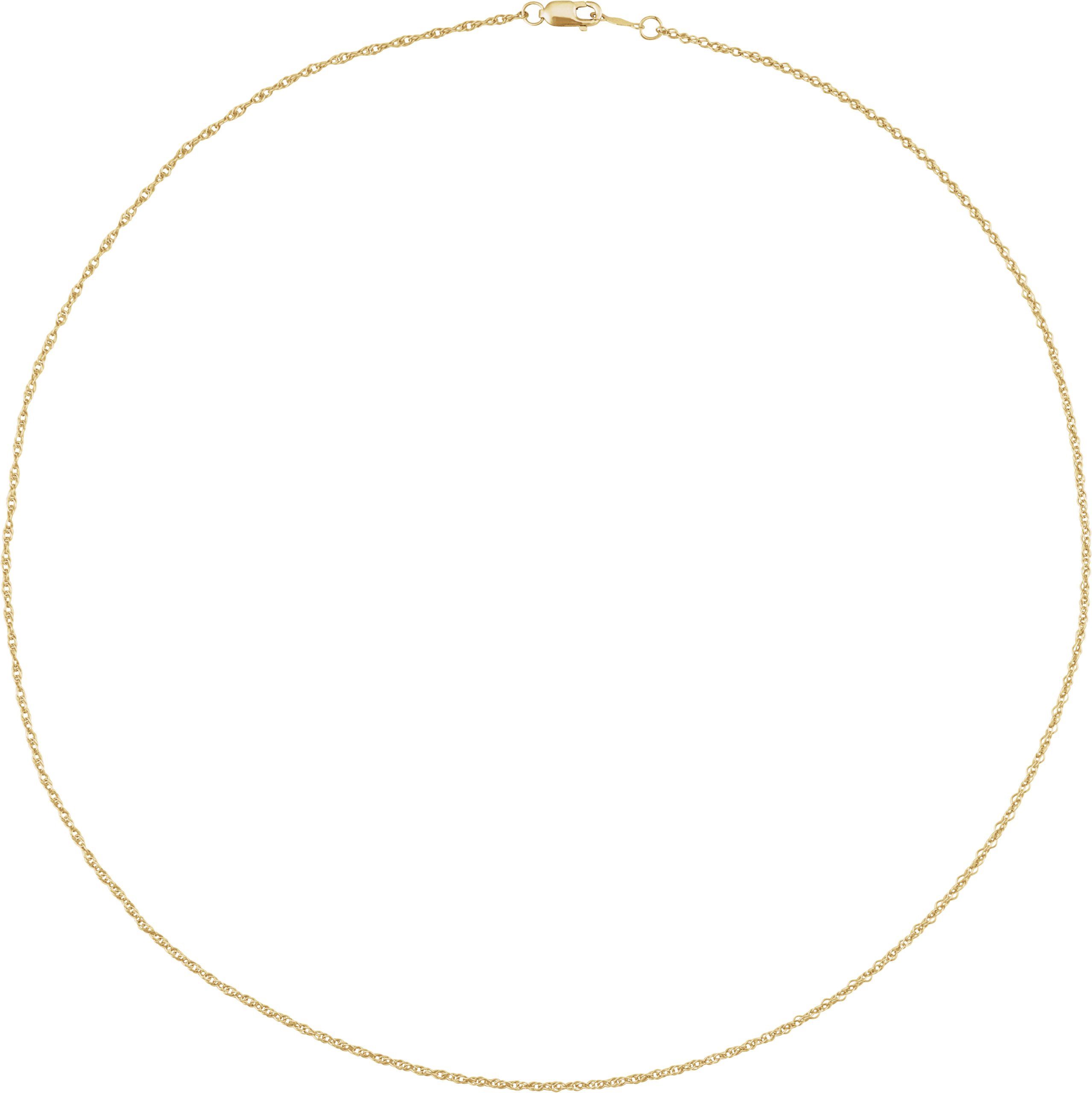 14K Yellow 1.25 mm Rope 16