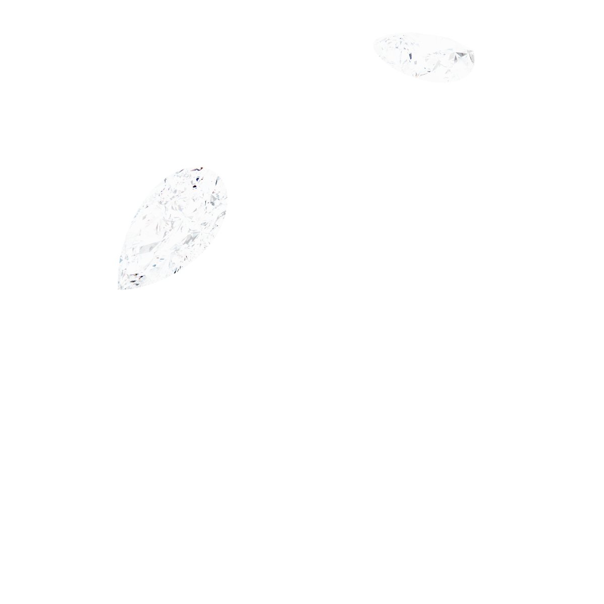Pear Side-Stone Open Shank
