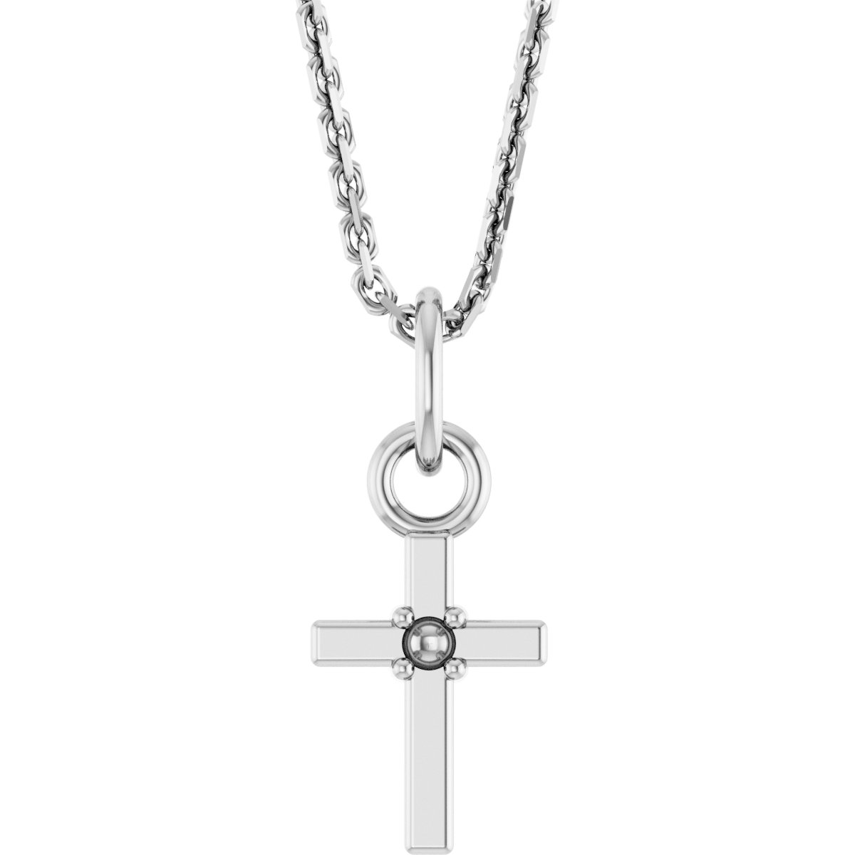 Accented Cross Necklace or Pendant