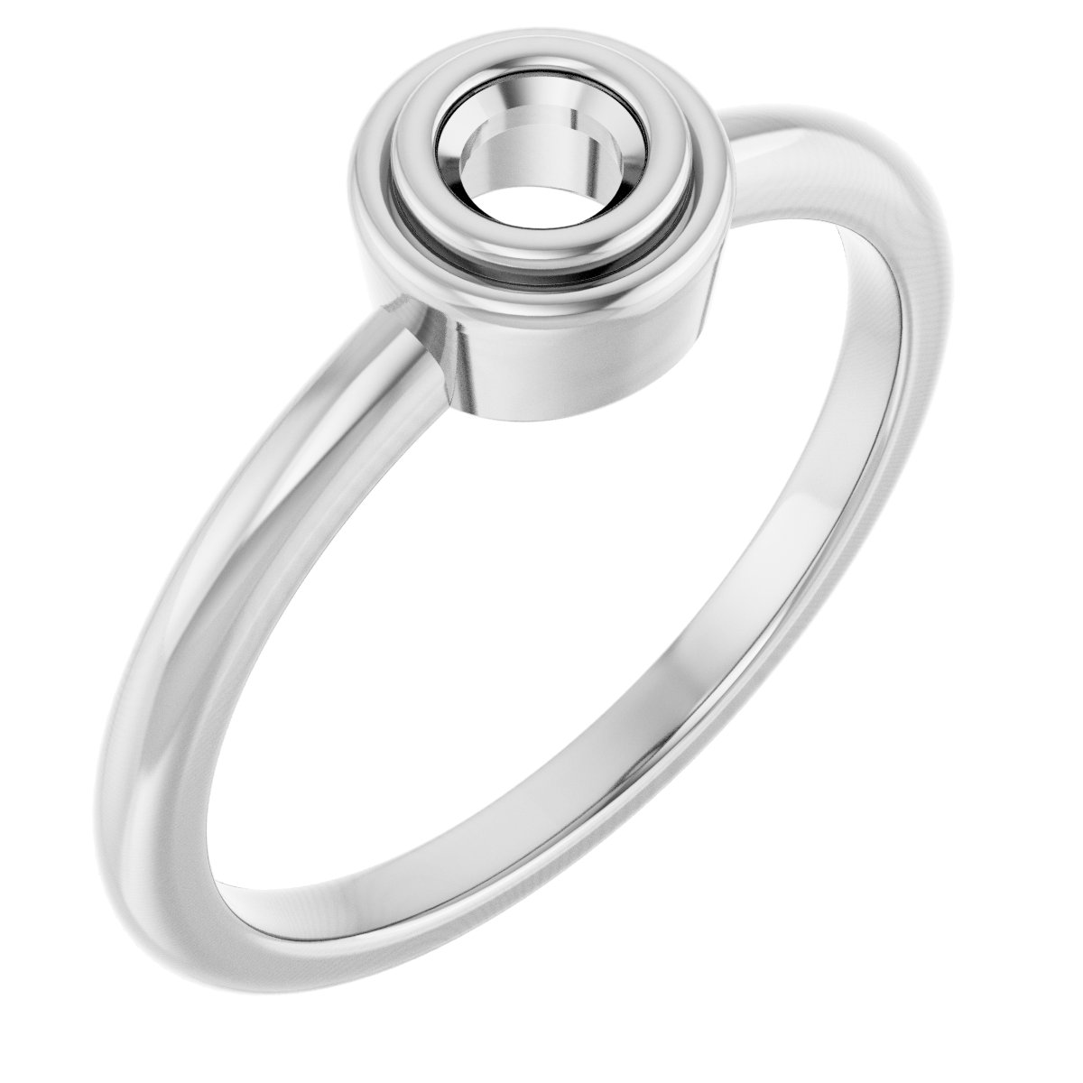 Bezel-Set Solitaire Ring