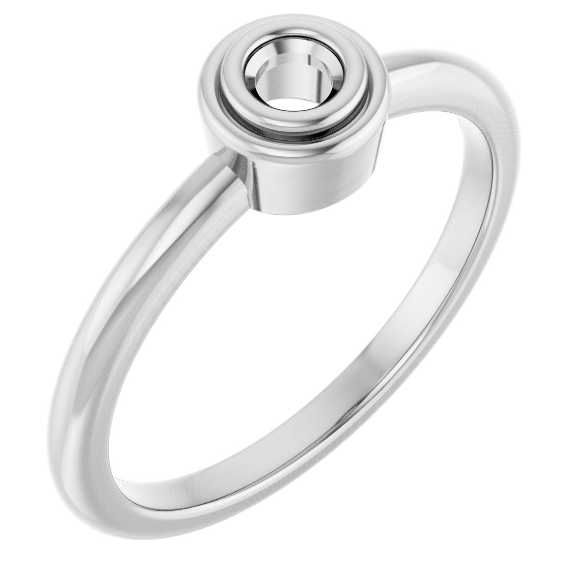 Bezel-Set Solitaire Ring