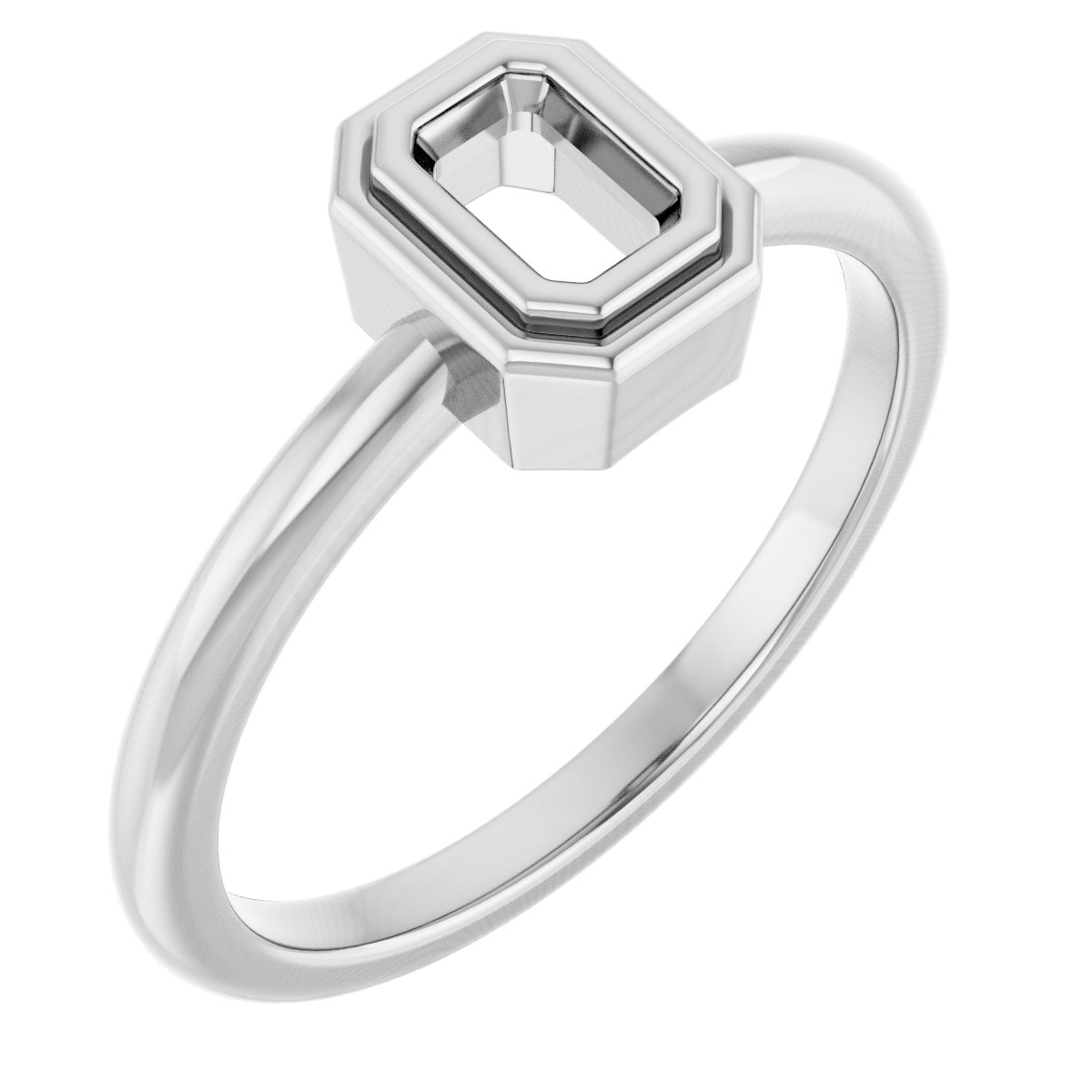 Bezel-Set Solitaire Ring