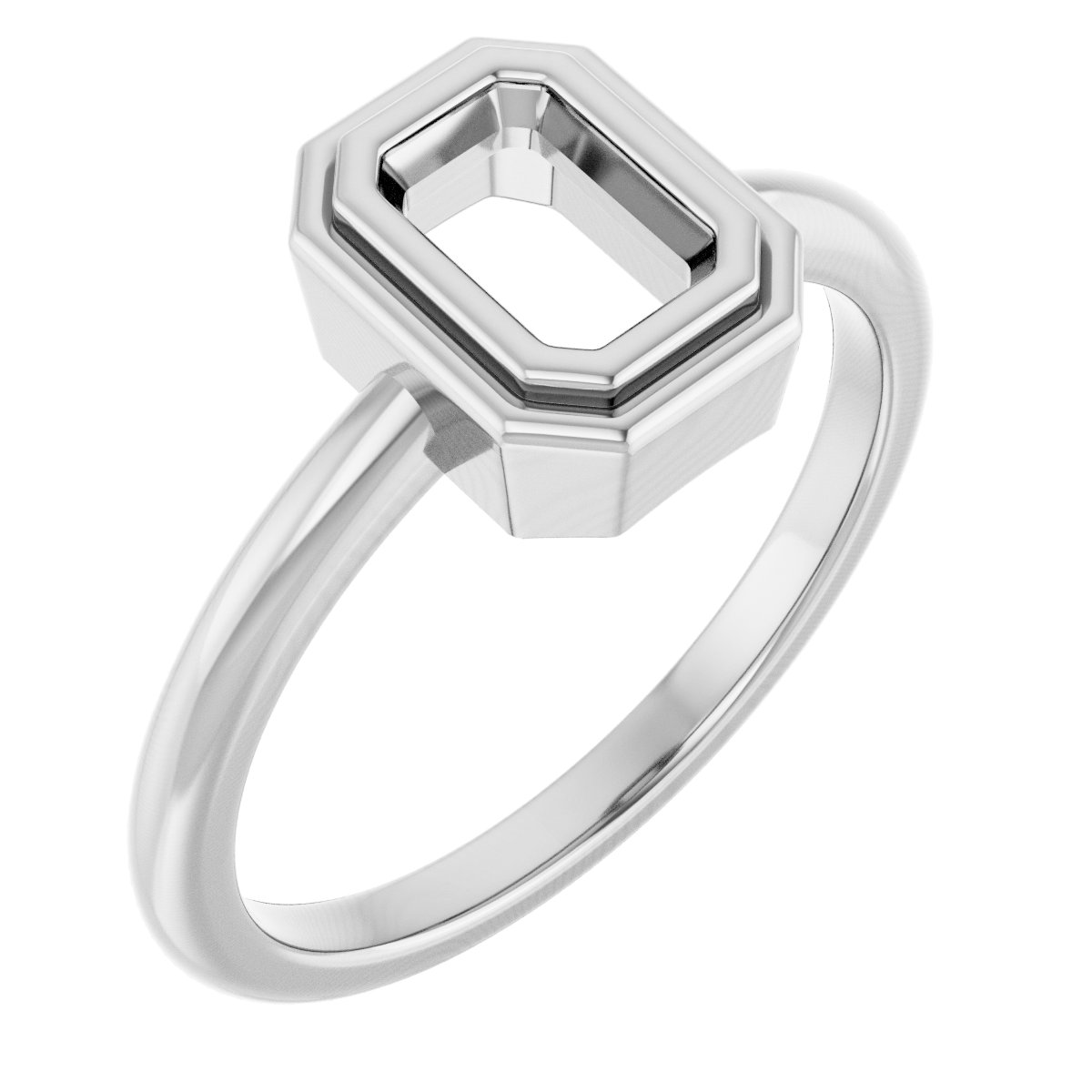 Bezel-Set Solitaire Ring
