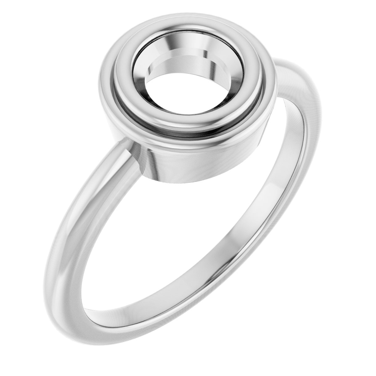 Bezel-Set Solitaire Ring