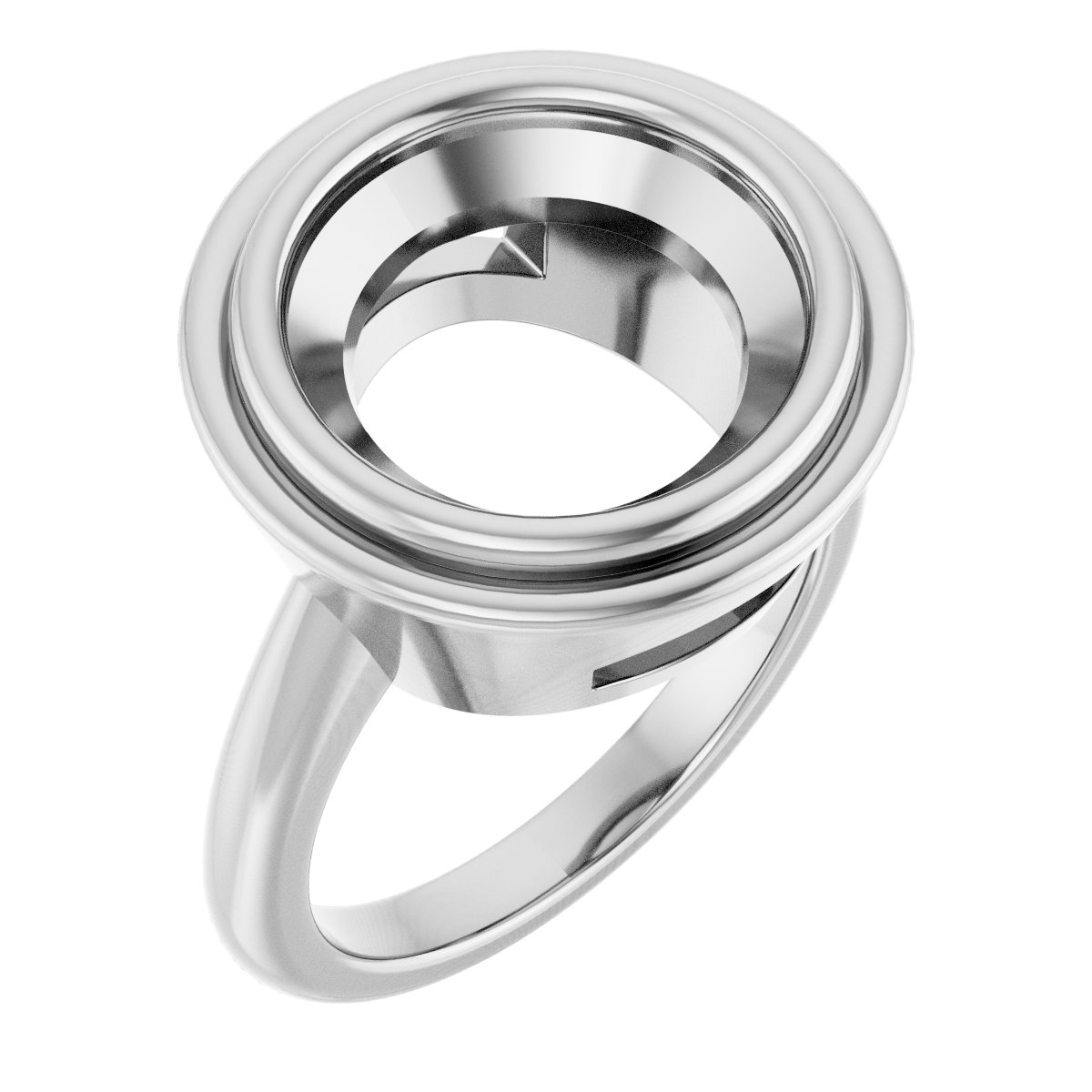 Bezel-Set Solitaire Ring