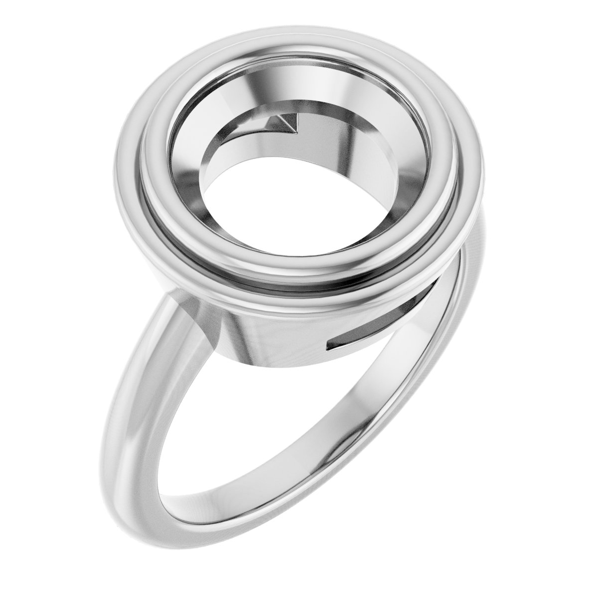 Bezel-Set Solitaire Ring