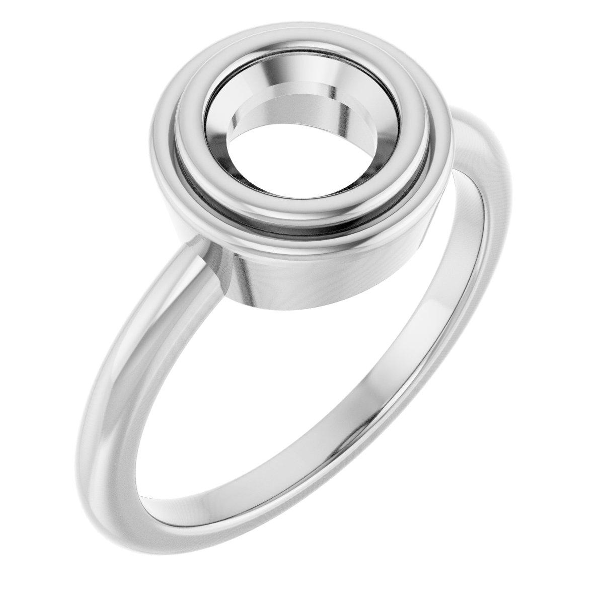 Bezel-Set Solitaire Ring