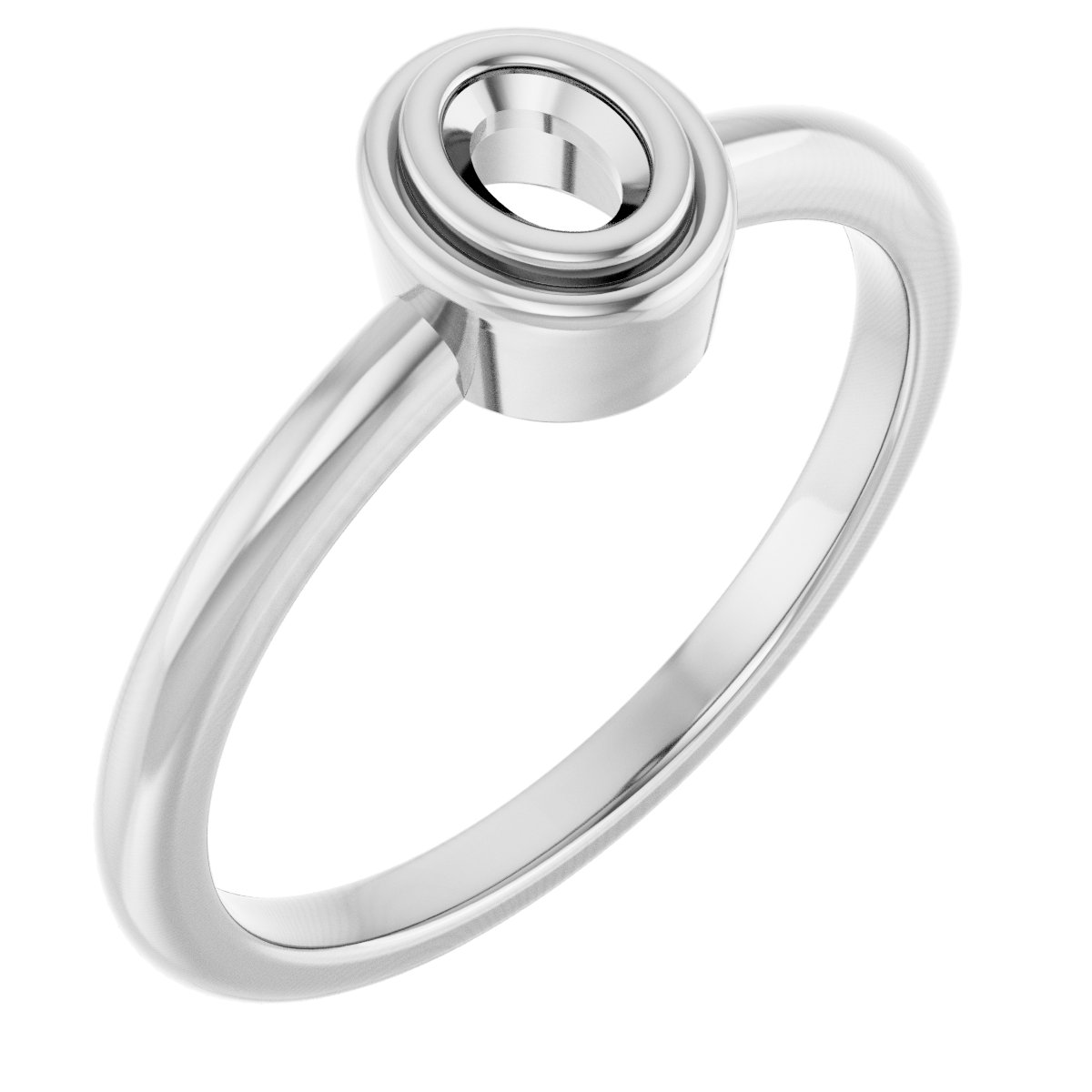 Bezel-Set Solitaire Ring
