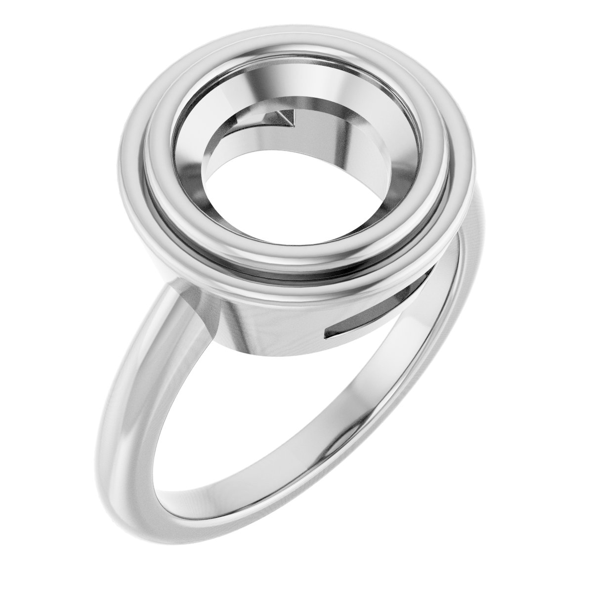 Bezel-Set Solitaire Ring