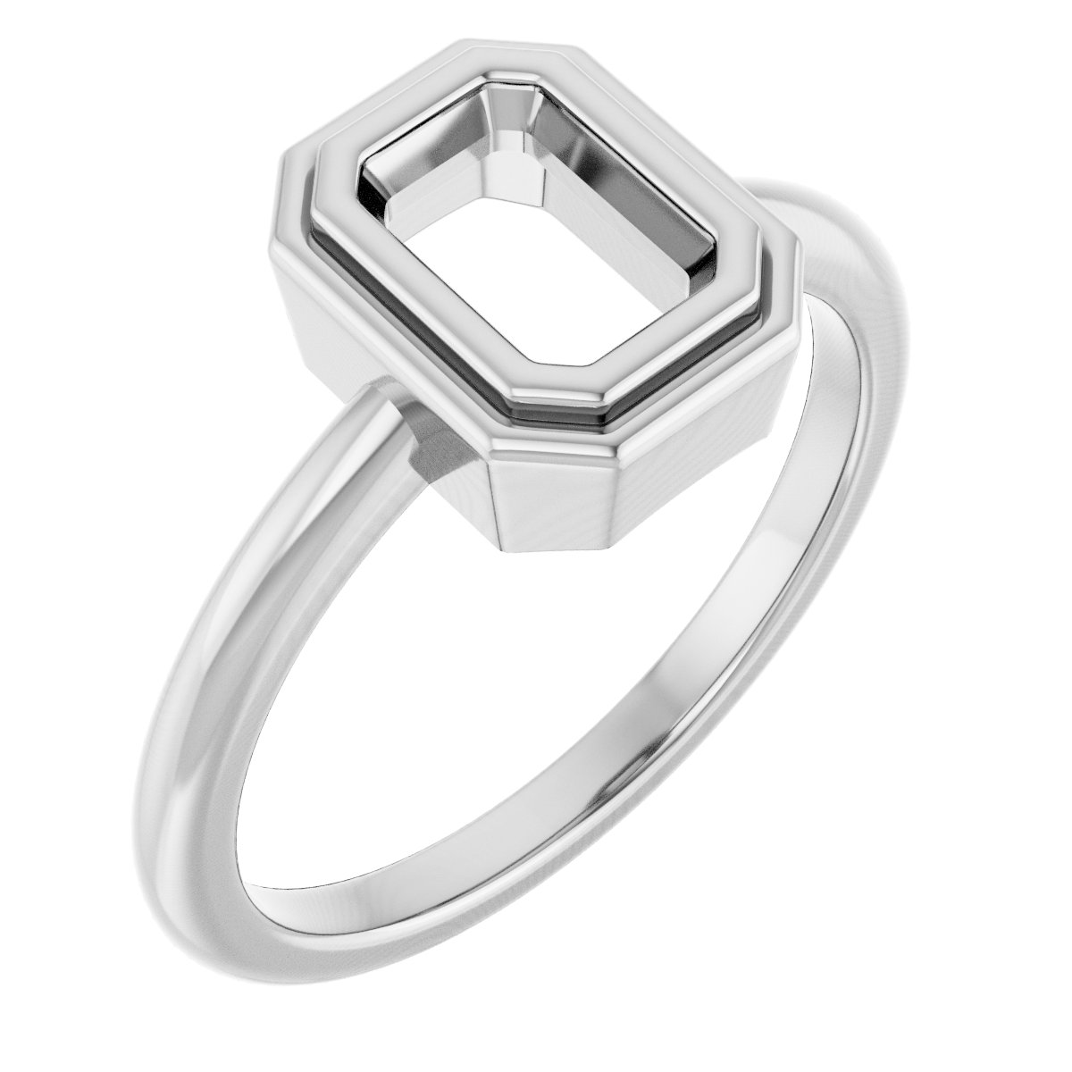 Bezel-Set Solitaire Ring