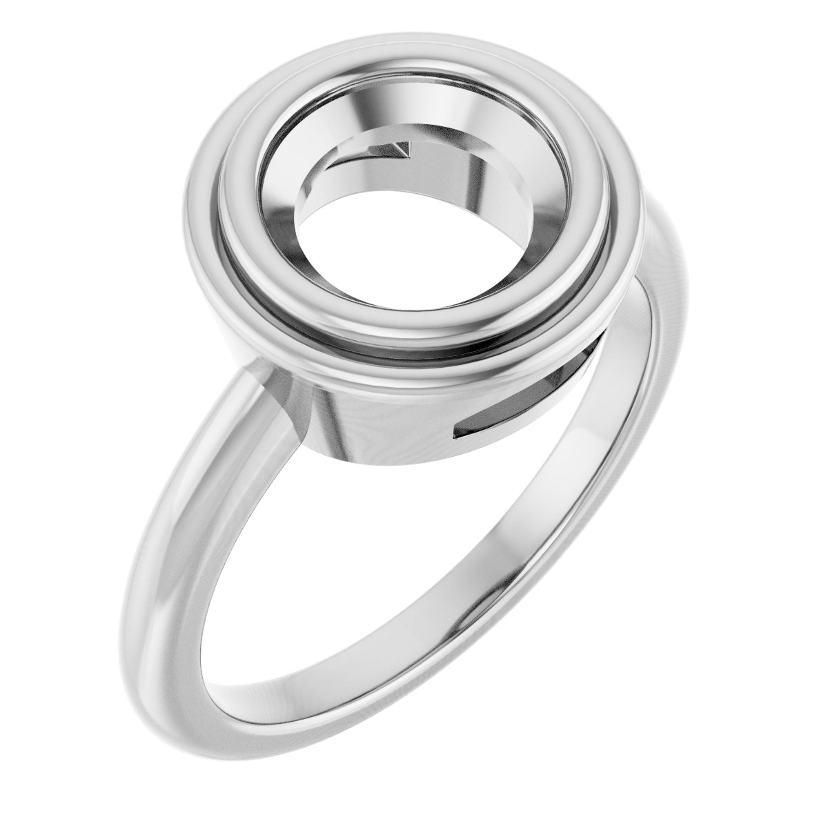 Bezel-Set Solitaire Ring