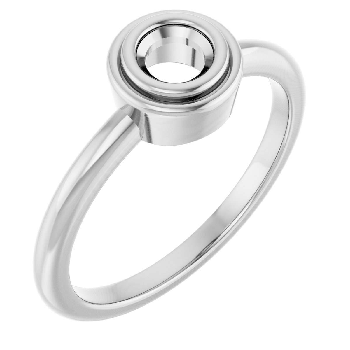 Bezel-Set Solitaire Ring
