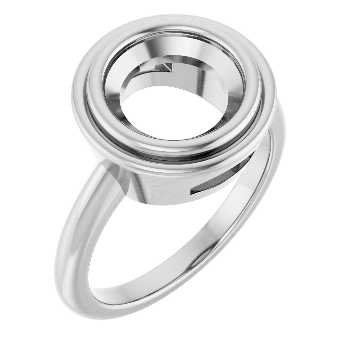 Bezel-Set Solitaire Ring