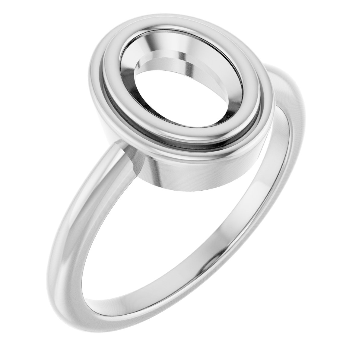 Bezel-Set Solitaire Ring