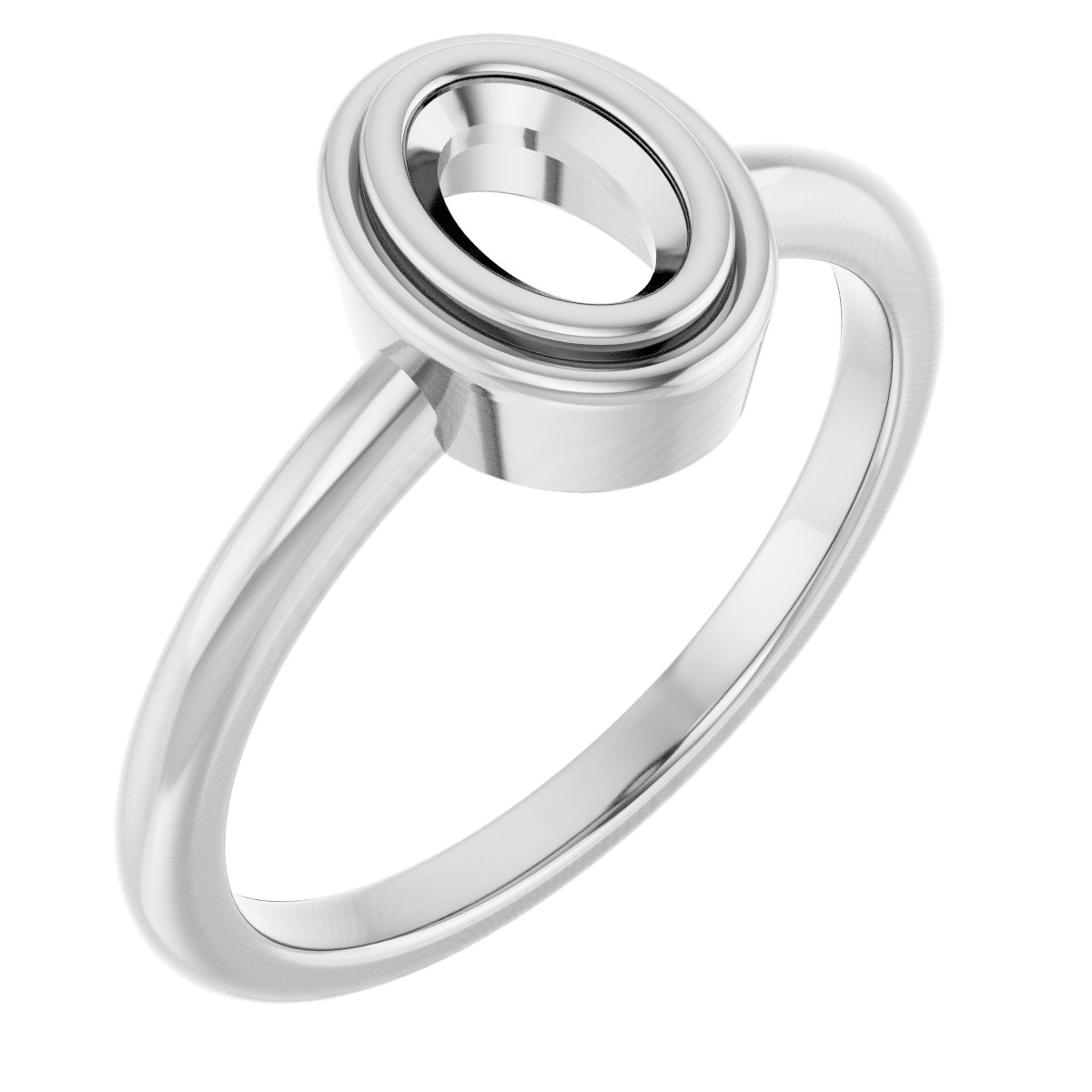 Bezel-Set Solitaire Ring