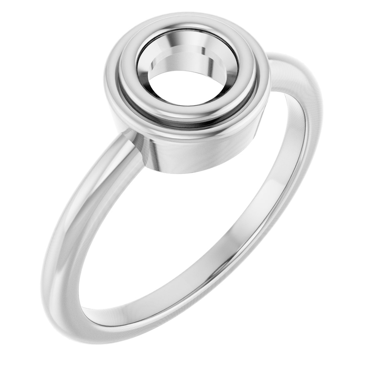 Bezel-Set Solitaire Ring