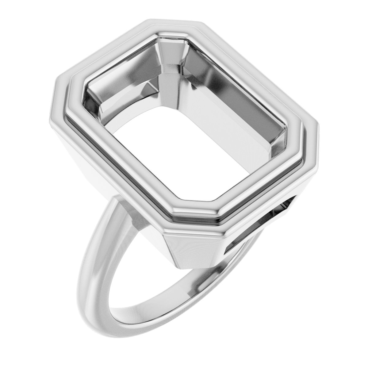 Bezel-Set Solitaire Ring