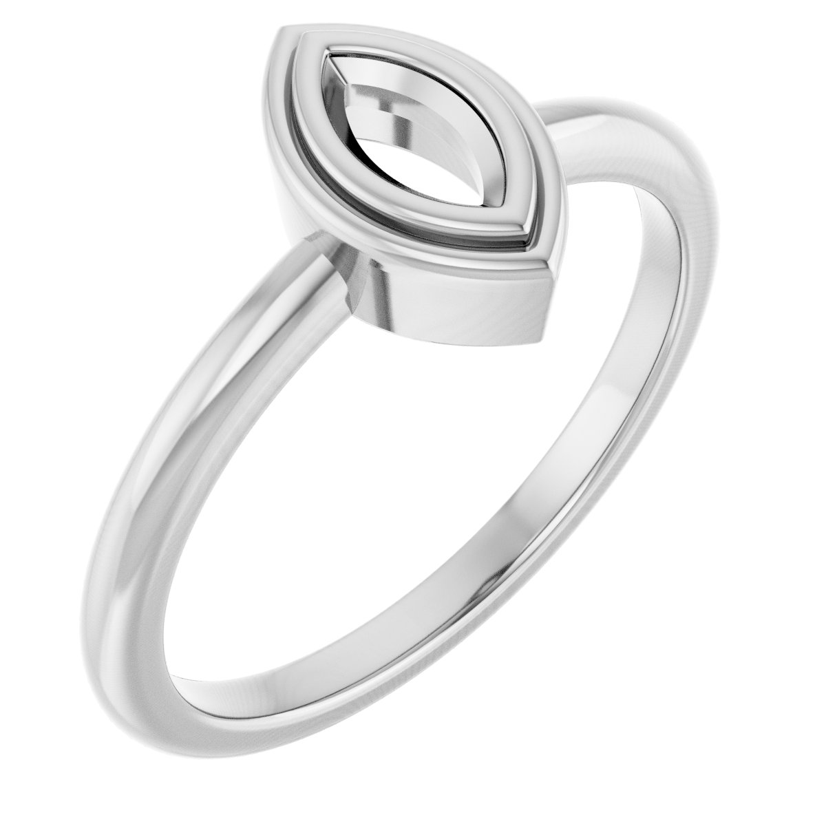 Bezel-Set Solitaire Ring