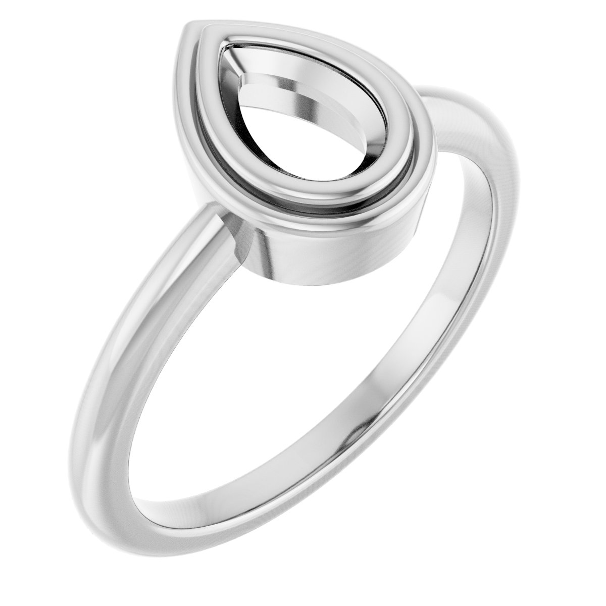 Bezel-Set Solitaire Ring